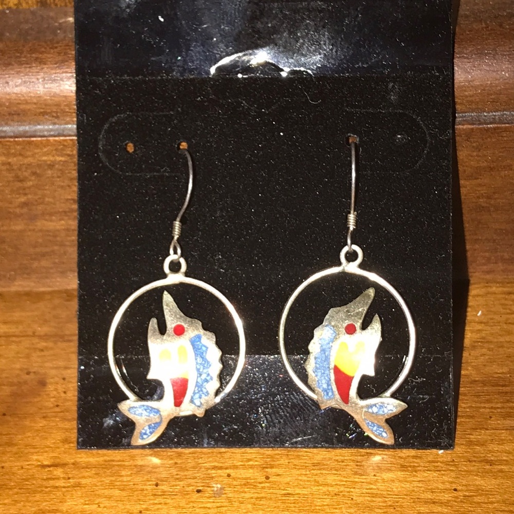 925  swordfish earrings (Plata Mexicana💖)
